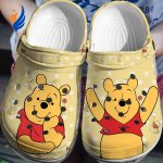 Happy Dream Winnie The Pooh Beige With Polka Dots Clogs For Kids And Adutls Happy Dream Winnie The Pooh Beige With Polka Dots Clogs For Kids And Adutls