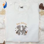 Halloween Embroidered Shirt: Happy Mickey Minnie Mummy Best Disney Gift for Family Halloween Embroidered Shirt: Happy Mickey Minnie Mummy Best Disney Gift for Family