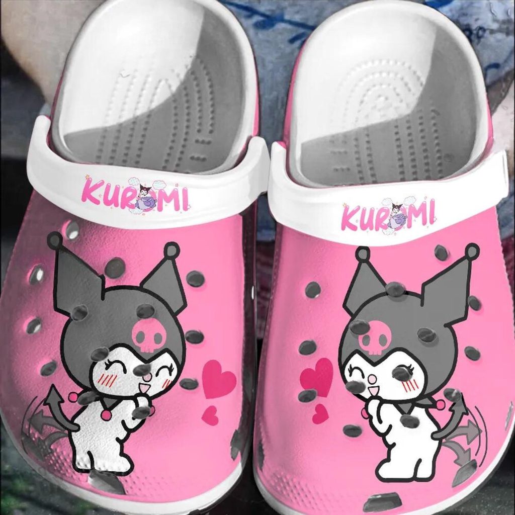 Happy Kuromi Hello Kitty Comfortable Clogs For Kids And Adults Happy Kuromi Hello Kitty Comfortable Clogs For Kids And Adults