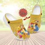 Happy Winnie The Pooh And Friends Orange And Polka Dots Clogs For Kids And Adutls Happy Winnie The Pooh And Friends Orange And Polka Dots Clogs For Kids And Adutls