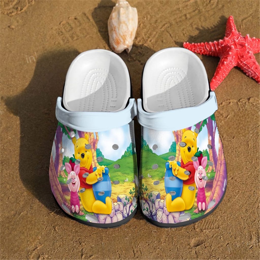 Happy Winnie The Pooh And Piglet Clogs For Kids And Adults Happy Winnie The Pooh And Piglet Clogs For Kids And Adults