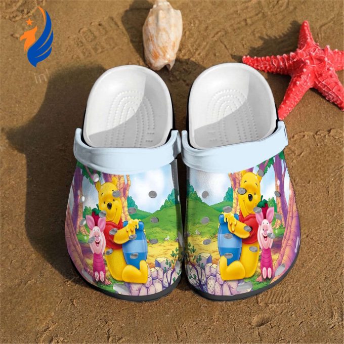 Happy Winnie The Pooh And Piglet Clogs For Kids And Adults
