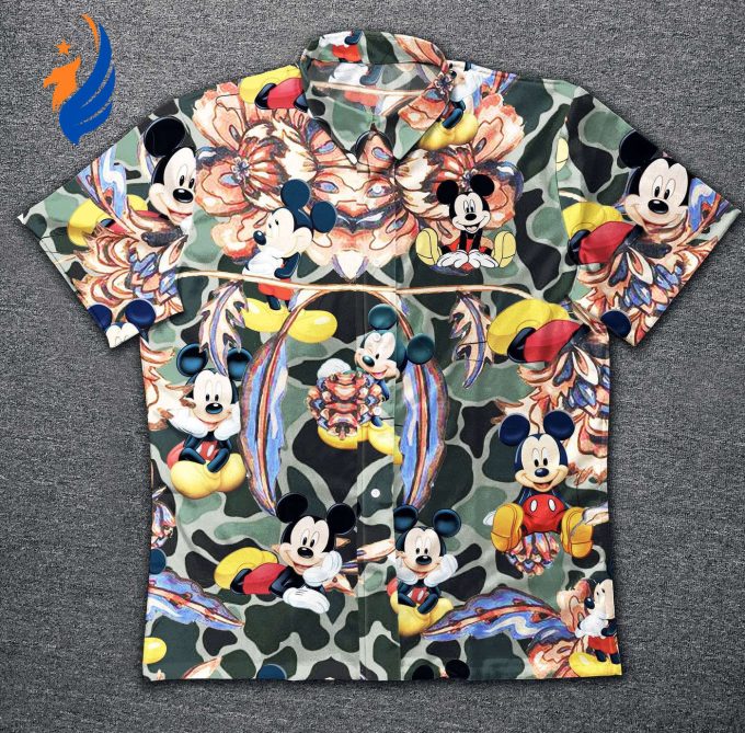 Vintage Cotton Hawaiian Shirt – Hawaii Shirt Mickey – Stylish & Comfortable zx10495