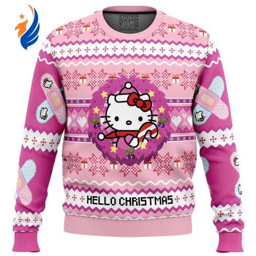 Hello Christmas Hello Kitty Ugly Christmas Sweater - Gift for Men Women - Gift for Men Women