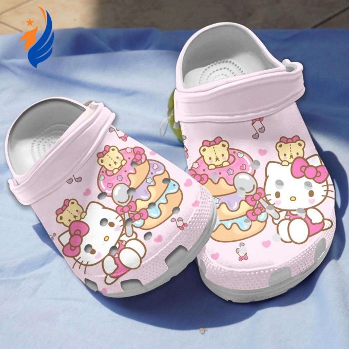 Hello Kitty And Cute Friends Donuts Clogs, Clogs For Kids And Adults Hello Kitty And Cute Friends Donuts Clogs, Clogs For Kids And Adults