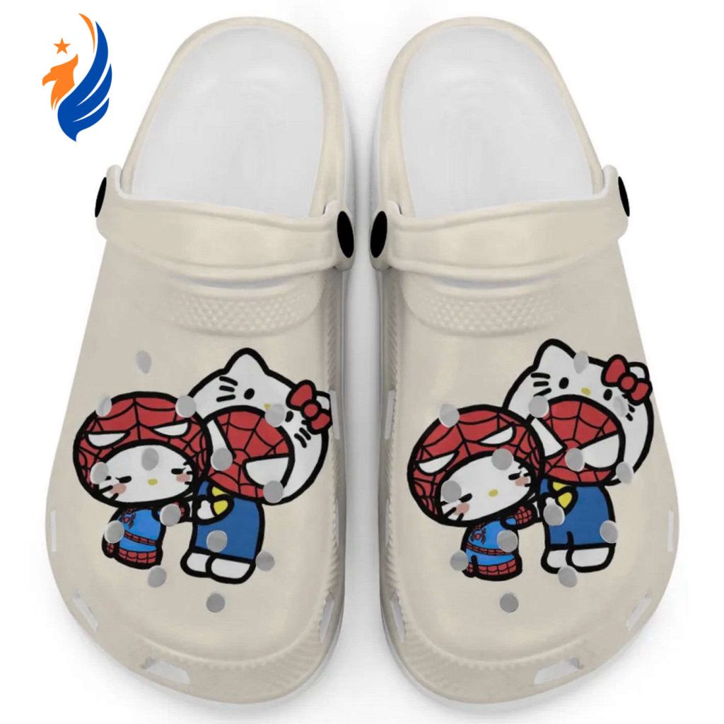 Hello Kitty And My Melody Cosplay Spiderman Banana Clogs For Kids And Adults Hello Kitty And My Melody Cosplay Spiderman Banana Clogs For Kids And Adults