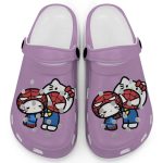 Hello Kitty And My Melody Cosplay Spiderman Purple Clogs For Kids And Adults Hello Kitty And My Melody Cosplay Spiderman Purple Clogs For Kids And Adults