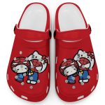 Hello Kitty And My Melody Cosplay Spiderman Red Clogs For Kids And Adults Hello Kitty And My Melody Cosplay Spiderman Red Clogs For Kids And Adults