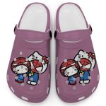 Hello Kitty And My Melody Cosplay Spiderman Violet Clogs For Kids And Adults Fast Shipping Hello Kitty And My Melody Cosplay Spiderman Violet Clogs For Kids And Adults Fast Shipping