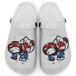 Hello Kitty And My Melody Cosplay Spiderman White Clogs For Kids And Adults Fast Shipping Hello Kitty And My Melody Cosplay Spiderman White Clogs For Kids And Adults Fast Shipping