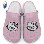 Hello Kitty Black and White Nerd Glasse Blossom Clogs For Kids And Adults Fast Shipping Hello Kitty Black and White Nerd Glasse Blossom Clogs For Kids And Adults Fast Shipping
