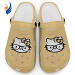 Hello Kitty Black and White Nerd Glasse Butter Clogs For Kids And Adults Fast Shipping Hello Kitty Black and White Nerd Glasse Butter Clogs For Kids And Adults Fast Shipping