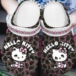 Hello Kitty Cartoon Black Clogs For Kids And Adults Hello Kitty Cartoon Black Clogs For Kids And Adults