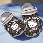 Hello Kitty Cartoon Black Clogs For Kids And Adults Hello Kitty Cartoon Black Clogs For Kids And Adults