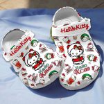 Hello Kitty Christmas White Clogs For Kids And Adults Hello Kitty Christmas White Clogs For Kids And Adults