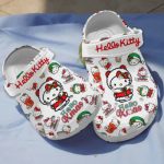 Hello Kitty Christmas White Clogs For Kids And Adults Hello Kitty Christmas White Clogs For Kids And Adults