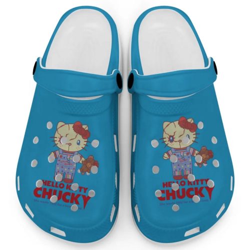 Hello Kitty Chucky Blue Clogs For Kids And Adults