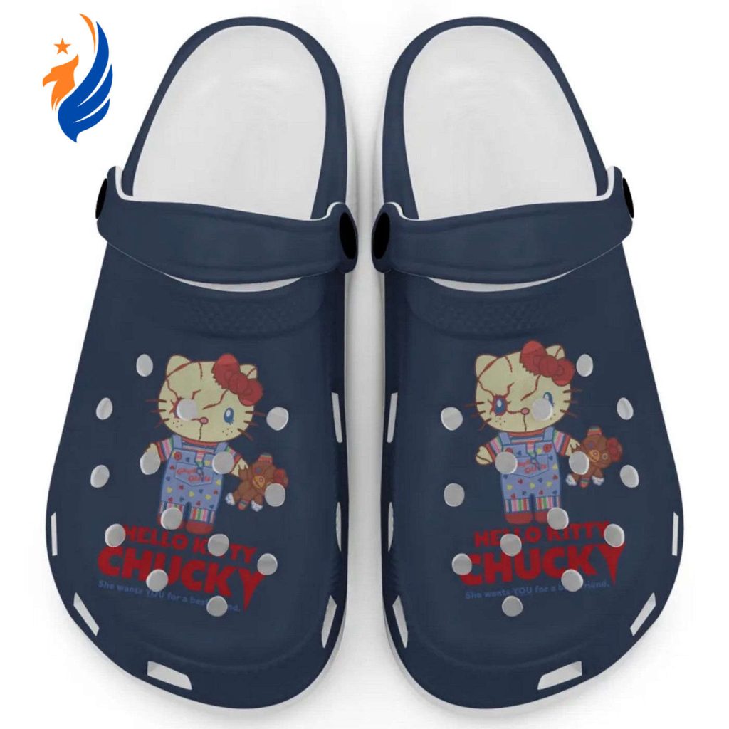 Hello Kitty Chucky Graphite Clogs For Kids And Adults Fast Shipping Hello Kitty Chucky Graphite Clogs For Kids And Adults Fast Shipping
