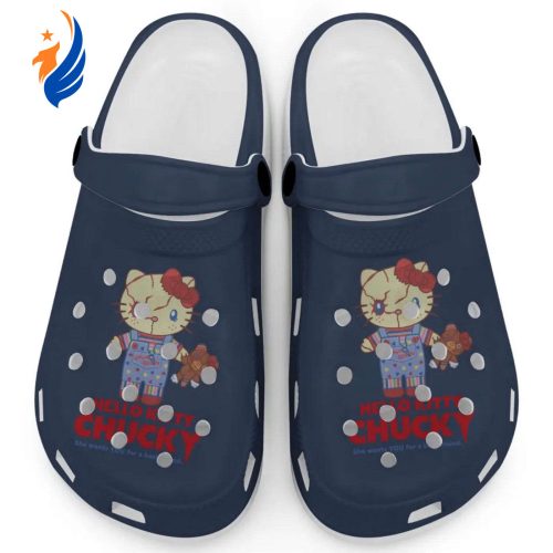 Hello Kitty Chucky Graphite Clogs For Kids And Adults Fast Shipping