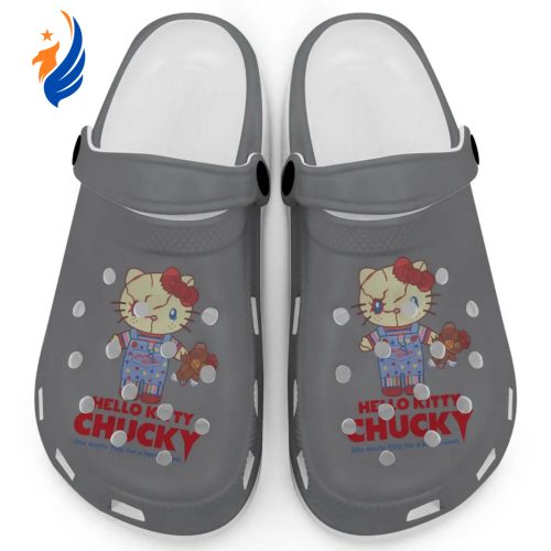 Hello Kitty Chucky Gray Clogs For Kids And Adults