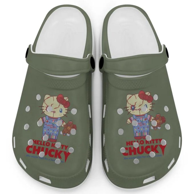 Hello Kitty Chucky Hemp Clogs For Kids And Adults