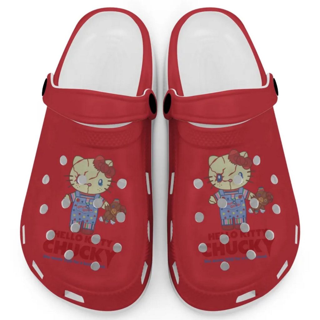 Hello Kitty Chucky Red Clogs For Kids And Adults Hello Kitty Chucky Red Clogs For Kids And Adults