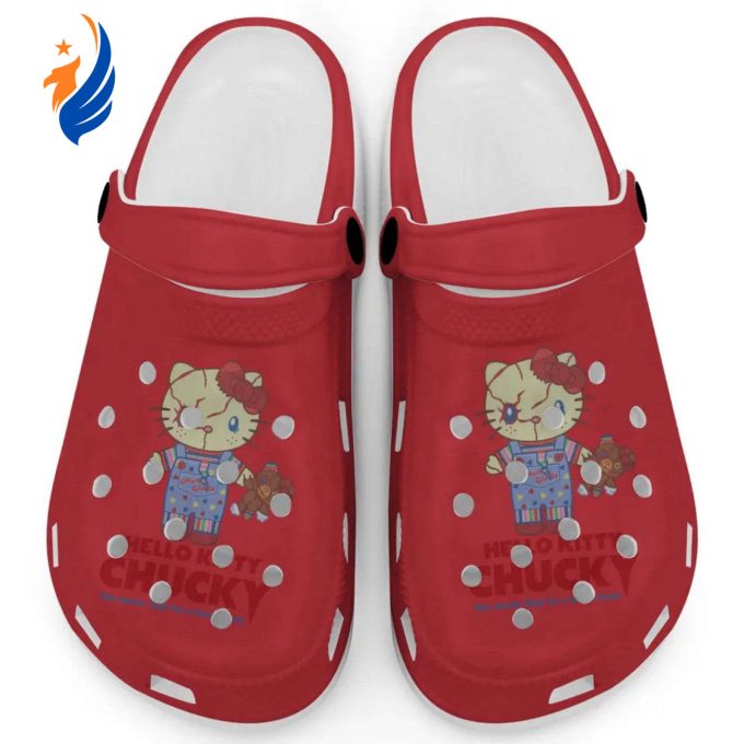 Hello Kitty Chucky Red Clogs For Kids And Adults