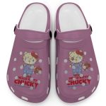Hello Kitty Chucky Violet Clogs For Kids And Adults Fast Shipping Hello Kitty Chucky Violet Clogs For Kids And Adults Fast Shipping