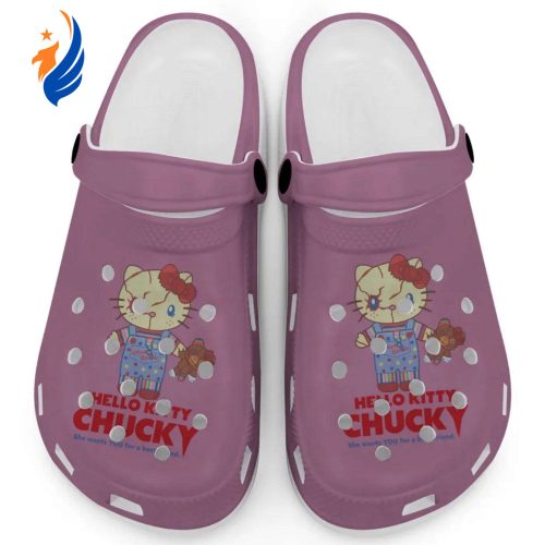 Hello Kitty Chucky Violet Clogs For Kids And Adults Fast Shipping