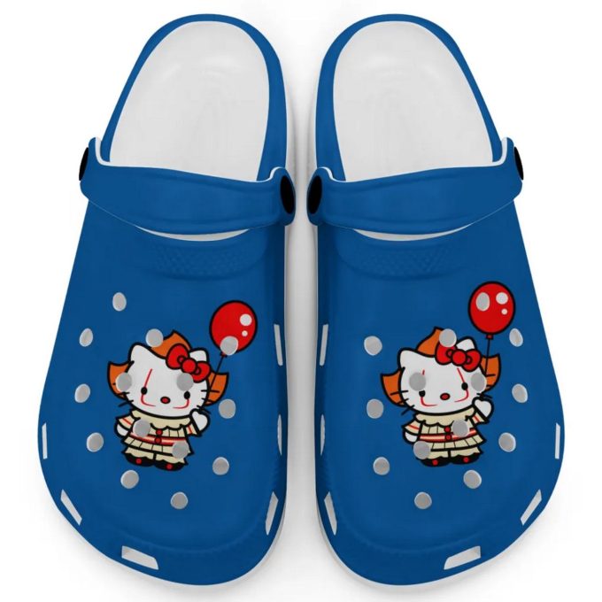 Hello Kitty Cosplay Halloween Blue Clogs For Kids And Adults