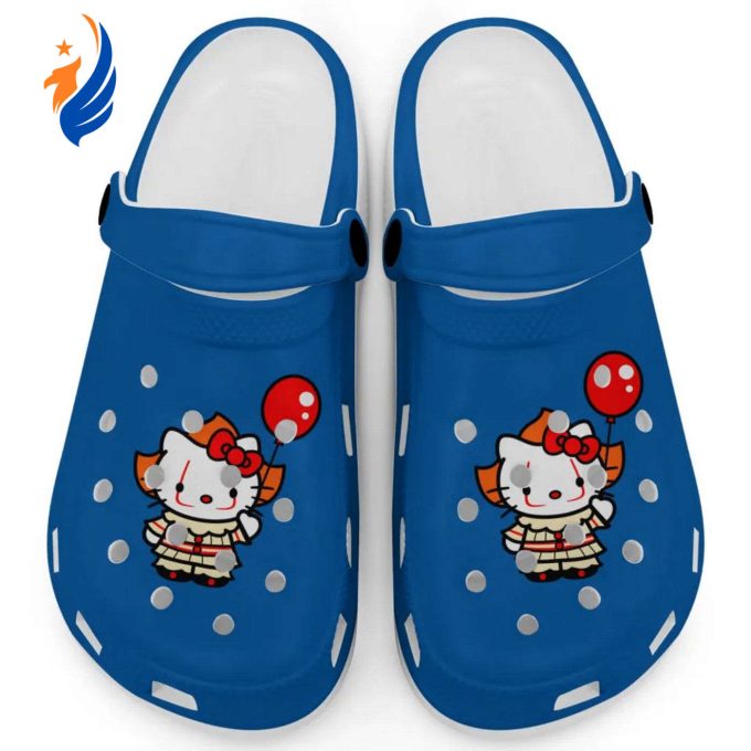 Hello Kitty Cosplay Halloween Blue Clogs For Kids And Adults