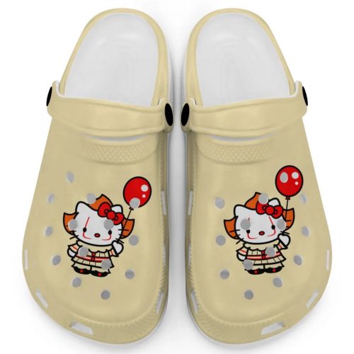 Hello Kitty Cosplay Halloween Ivory Clogs For Kids And Adults Fast Shipping