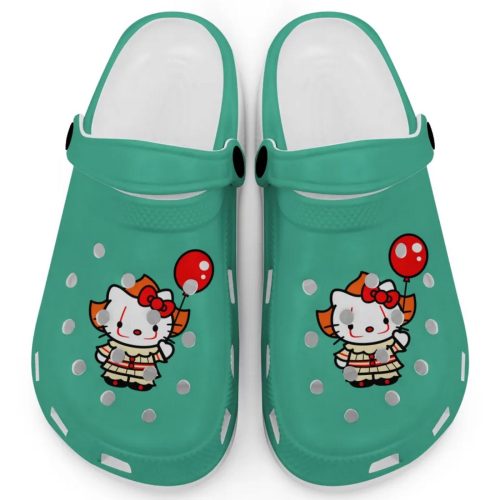 Hello Kitty Cosplay Halloween Mint Clogs For Kids And Adults Fast Shipping
