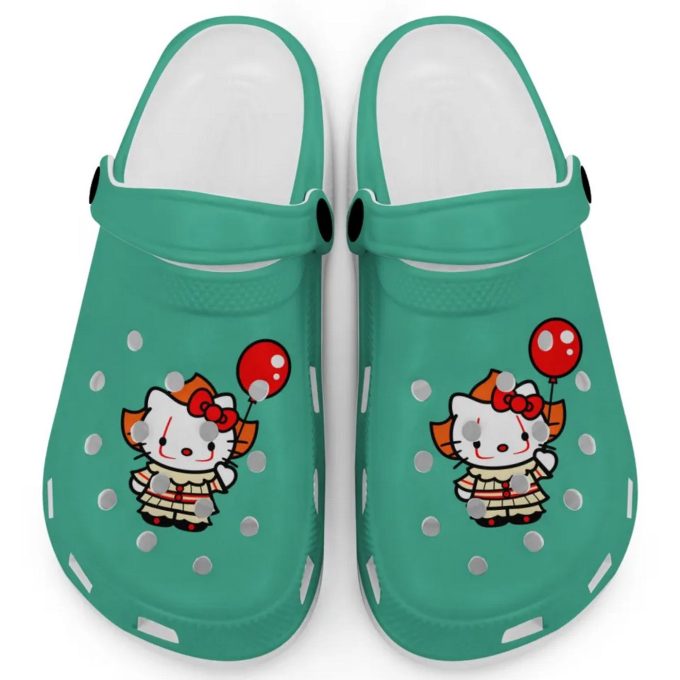 Hello Kitty Cosplay Halloween Mint Clogs For Kids And Adults Fast Shipping Hello Kitty Cosplay Halloween Mint Clogs For Kids And Adults Fast Shipping