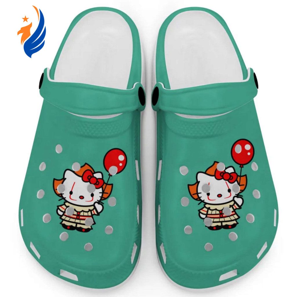 Hello Kitty Cosplay Halloween Mint Clogs For Kids And Adults Fast Shipping Hello Kitty Cosplay Halloween Mint Clogs For Kids And Adults Fast Shipping