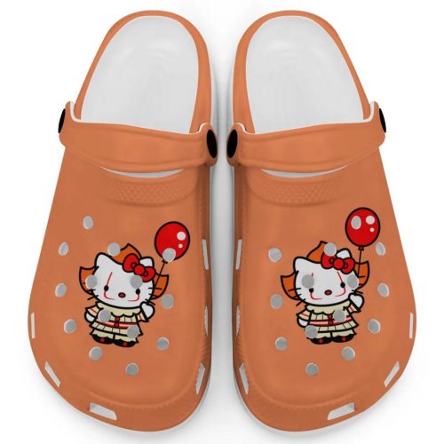 Hello Kitty Cosplay Halloween Orange Clogs For Kids And Adults