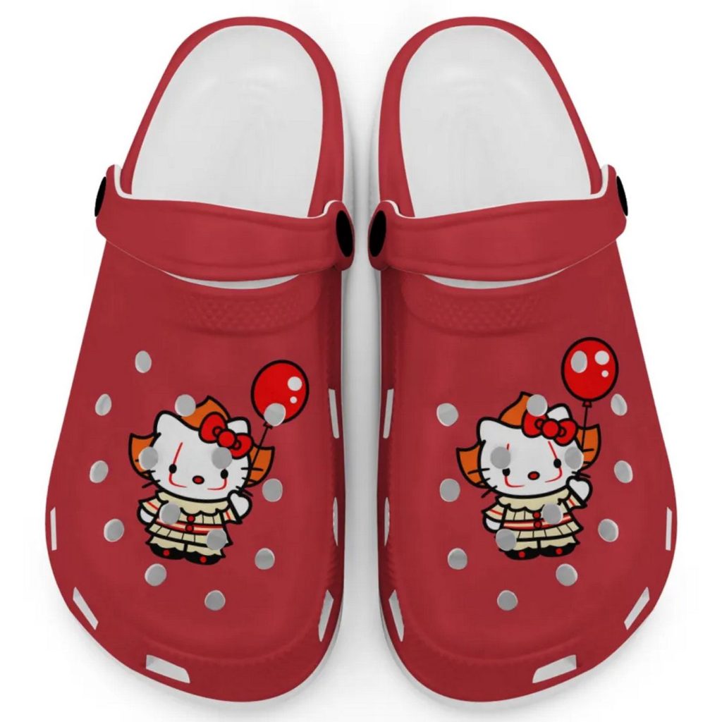 Hello Kitty Cosplay Halloween Red Clogs For Kids And Adults Fast Shipping Hello Kitty Cosplay Halloween Red Clogs For Kids And Adults Fast Shipping