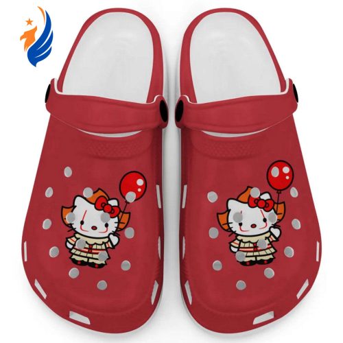 Hello Kitty Cosplay Halloween Red Clogs For Kids And Adults Fast Shipping