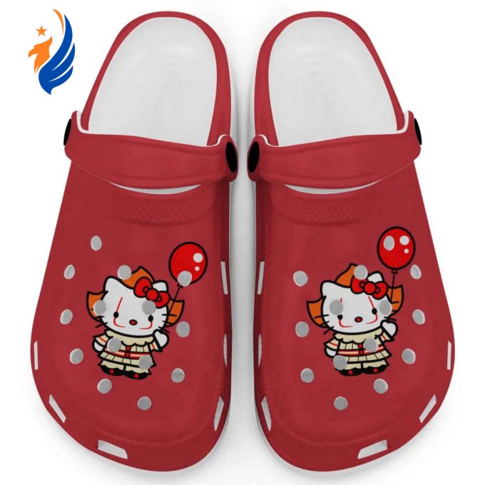 Hello Kitty Cosplay Halloween Red Clogs For Kids And Adults Fast Shipping