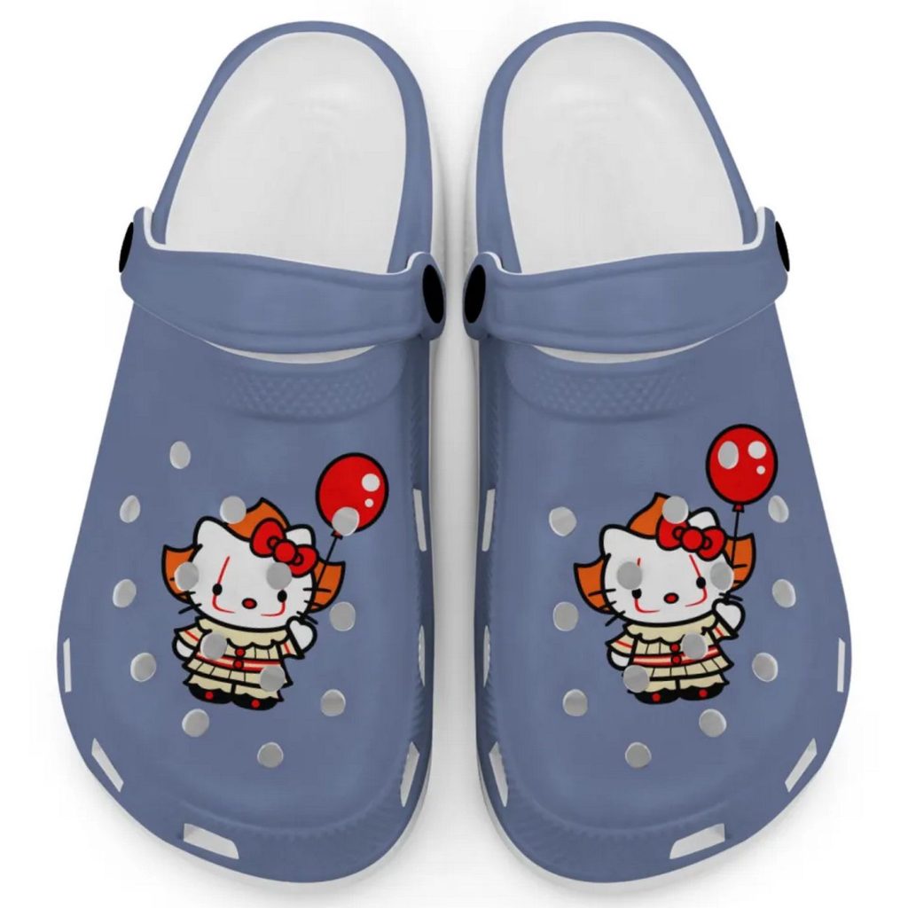 Hello Kitty Cosplay Halloween True Navy Clogs For Kids And Adults Hello Kitty Cosplay Halloween True Navy Clogs For Kids And Adults