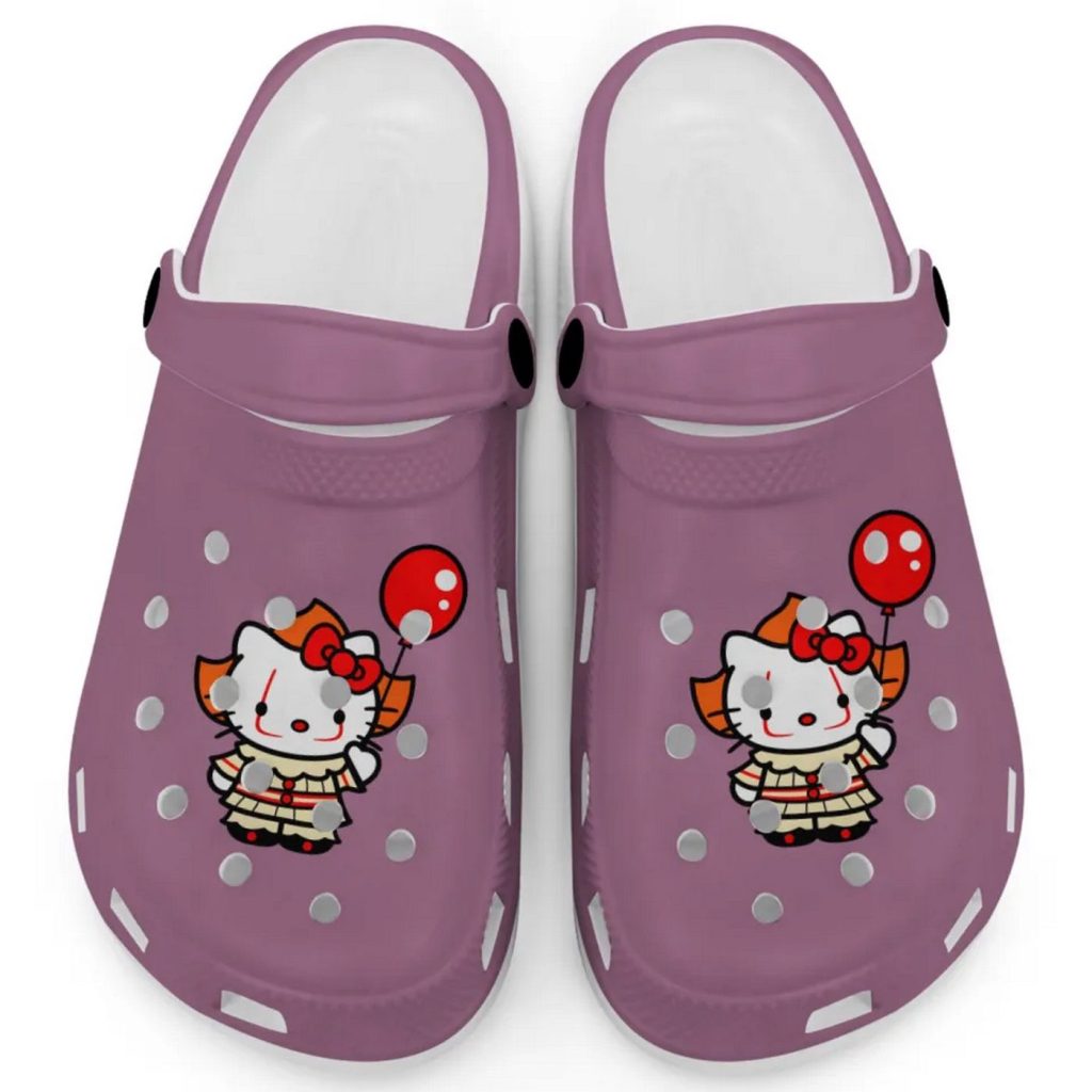 Hello Kitty Cosplay Halloween Violet Clogs For Kids And Adults Hello Kitty Cosplay Halloween Violet Clogs For Kids And Adults