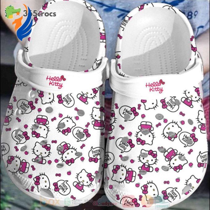 Hello Kitty Cute Pink-WhiteClogs-Shoes Clog Shoes Hello Kitty Cute Pink-WhiteClogs-Shoes Clog Shoes