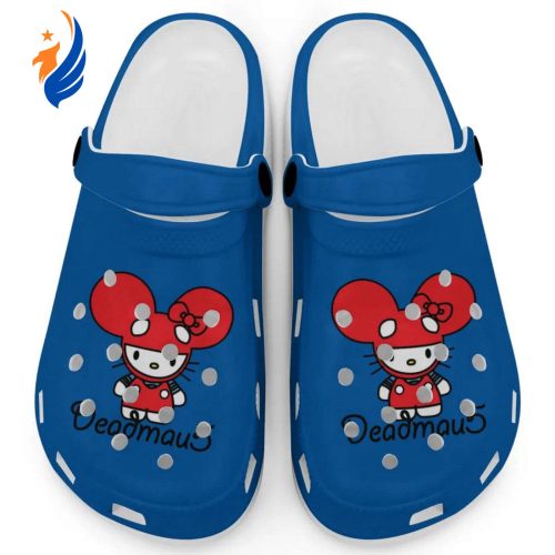 Hello Kitty Deadmau5 Blue Clogs For Kids And Adults Fast Shipping