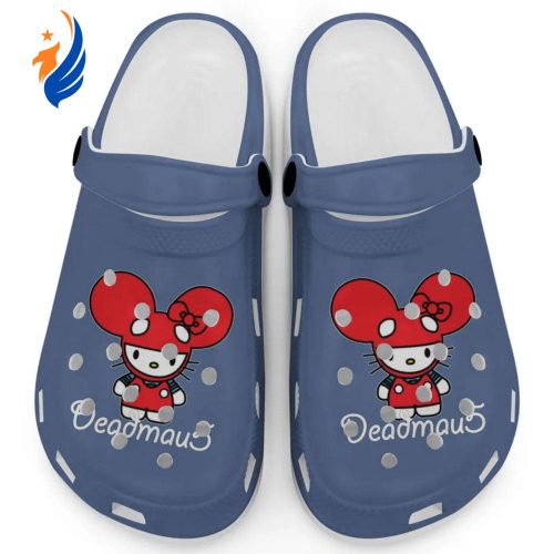 Hello Kitty Deadmau5 Navy Clogs For Kids And Adults Fast Shipping