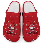 Hello Kitty Deadmau5 Red Clogs For Kids And Adults