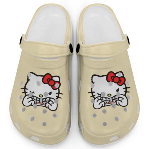 Hello Kitty Grillz Gangster Parody Banana Clogs For Kids And Adults Fast Shipping