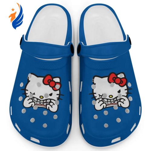Hello Kitty Grillz Gangster Parody Blue Clogs For Kids And Adults