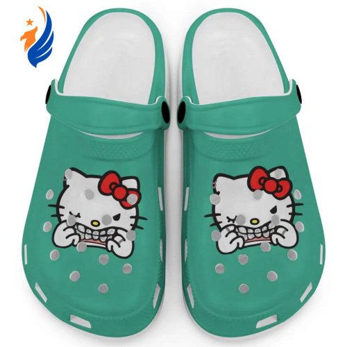 Hello Kitty Grillz Gangster Parody Mint Clogs For Kids And Adults Fast Shipping