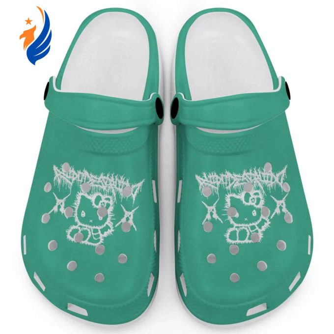 Hello Kitty Haevy Mental Mint Clogs For Kids And Adults Fast Shipping Hello Kitty Haevy Mental Mint Clogs For Kids And Adults Fast Shipping