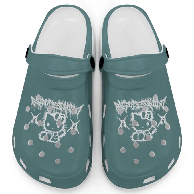 Hello Kitty Haevy Mental Navy Clogs For Kids And Adults